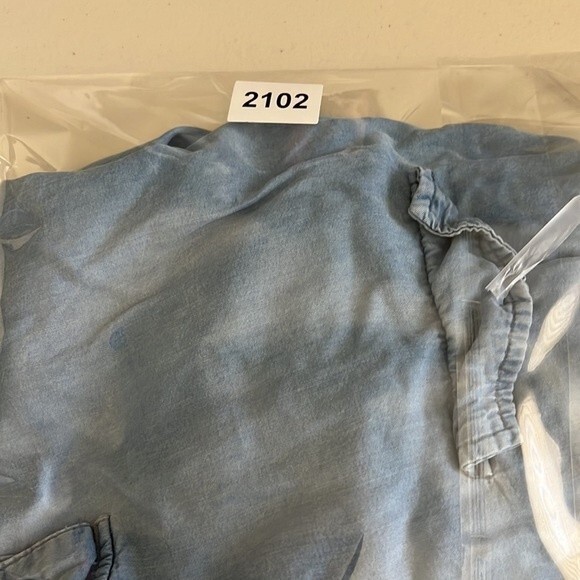 Love Tree Tencil Chambray Cargo Pull On Jogger Pants Blue Size Small - Picture 13 of 13